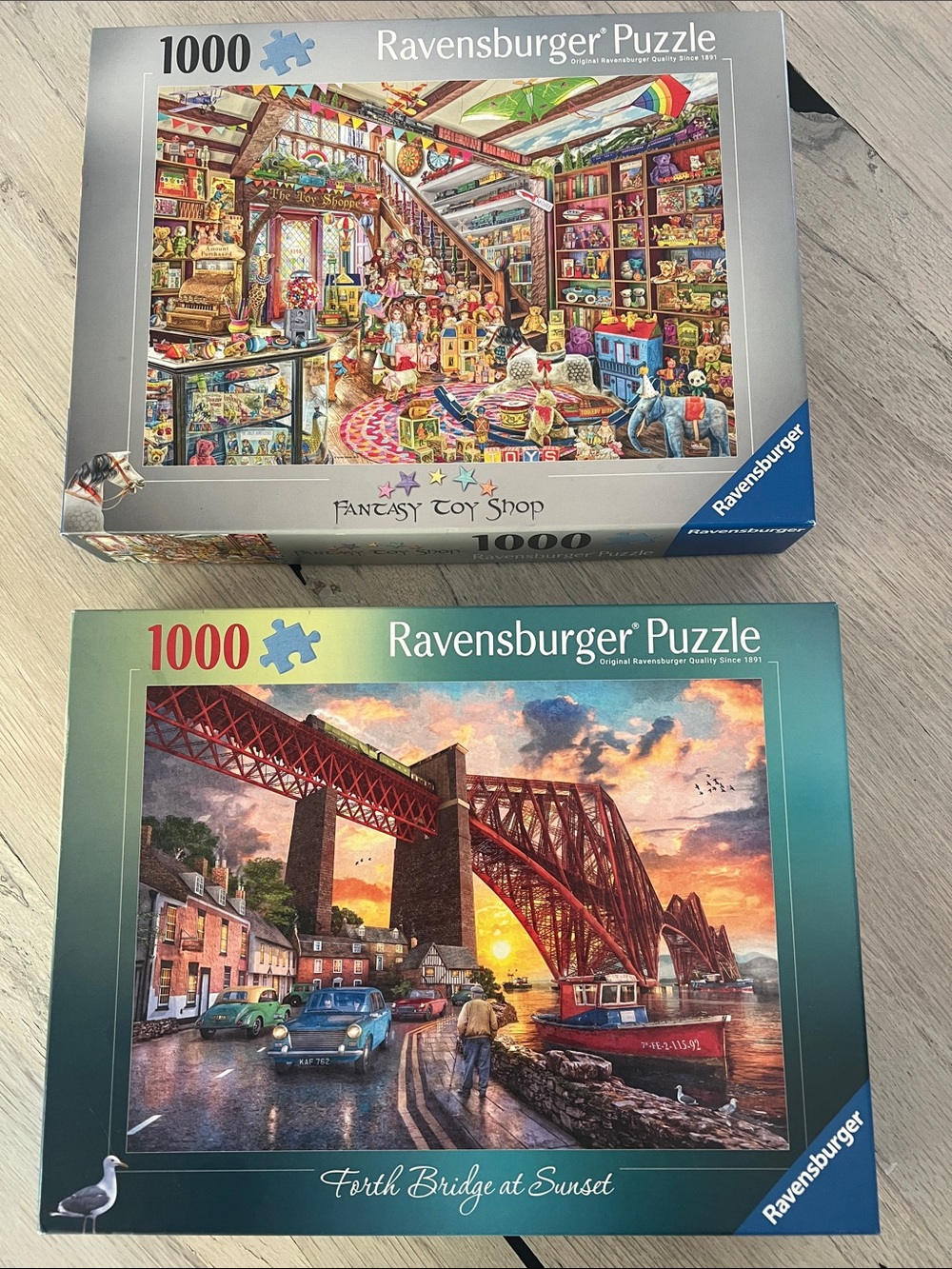 Ravensburger 1000 pc puzzles complete